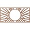 Ekena Millwork Hoover Wood Fretwork Pierced Ceiling Medallion, Wood (Paint Grade), 36"W x 18"H x 13 3/8"ID x 3/8"T CMWP36X18X0375HOMF - alternate 5